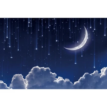 Звездное Небо Луна Облако Мечтательное Небо Детский Душ День Рождения Фон Для Фотосъемки Виниловый Фотографический Фон Для Фотостудии
