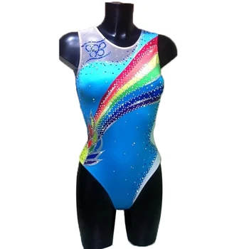 LIUHUO, Синхронные плавательные костюмы Для девочек, Детское Синее Трико для художественной гимнастики, Детская одежда для соревнований подростков, Женская одежда для команд