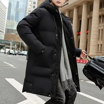 Мужское пальто, Стильная шляпа, Кардиган, Мужское пуховое пальто размера Плюс, зимнее пуховое пальто для улицы, зимнее пуховое пальто