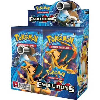 Pokemon TCG: XY Evolutions Герметичная коробка для бустера 324 шт. Карты покемонов TCG Карточная игра Солнце и Луна Игры для детей