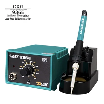 Бессвинцовая паяльная станция CXG 936E Мощностью 60 Вт с цифровым дисплеем/ручной регулировкой, Антистатический паяльник, инструмент для быстрой сварки оплавлением
