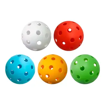Профессиональные мячи для пиклбола с 40 отверстиями, полый воздушный поток 87 мм, уличные мячи для пиклбола для внутренних тренажеров на заднем дворе