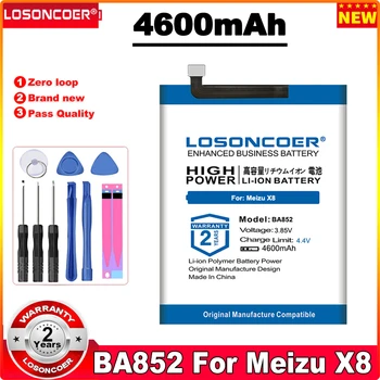 Аккумулятор мобильного телефона LOSONCOER 4600 мАч BA852 для Meizu X8 Battery