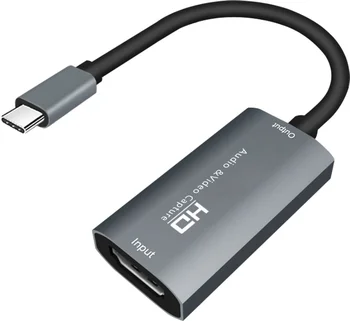 Карта видеозахвата Type-C к HDMI 4K Короткий Кабель 20 см USB-карта захвата