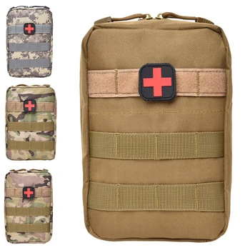 Тактическая сумка MOLLE EMT для оказания первой медицинской помощи, Охотничья, спортивная, Походная поясная сумка, аварийная сумка EDC для мужчин и женщин