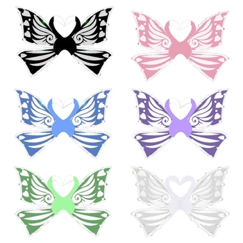 Аксессуары для детского костюма с подсветкой, крылья бабочки для девочек, женское представление для косплея, маленькие крылья феи для вечеринки