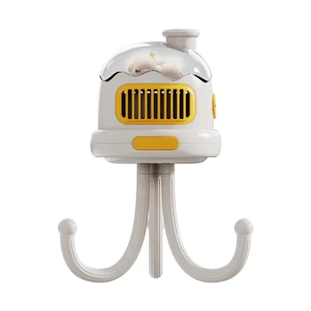 Лучшие продажи Портативный вентилятор для коляски USB Перезаряжаемый Бесшумный Детский ручной вентилятор без лопастей с клипсой на открытом воздухе