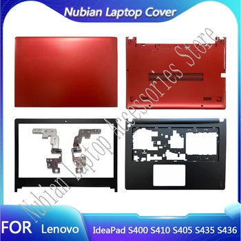 Новый ЖК-дисплей Для ноутбука, Задняя крышка/Передняя панель/Подставка для рук/Нижний чехол, Верхний Чехол Для Lenovo IdeaPad S400 S410 S405 S435 S436, Красный, Не Сенсорный