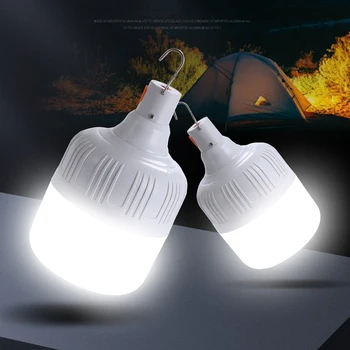 светодиодная лампа для зарядки, уличный фонарь для кемпинга, мобильный дом, отключение электроэнергии, энергосберегающая лампа аварийного освещения, барбекю