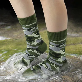 Водонепроницаемые носки, утолщенные противоизносные Теплые альпинистские чулки, Спортивные носки для скалолазания, Пеших прогулок, Зимние теплые водонепроницаемые носки