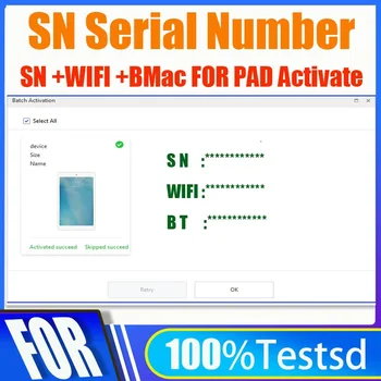 Серийный номер SN для iPad mini 2 3 4 iPad Air 1 2 ipad 1 2 6 7 pro pro2 Адрес SN WiFi BT для ремонта версии для WiFi