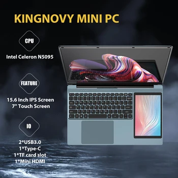 Kingnovy Новейший Ноутбук с сенсорным экраном 15,6 