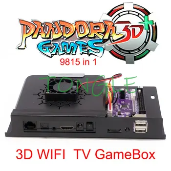 Многопользовательская игровая консоль Pandora 9815 в 1 GameBox 3D WIFI Ретро для Аркадного кабинета, Джойстики и кнопки, Барная стойка для 4 игроков, домашний телевизор
