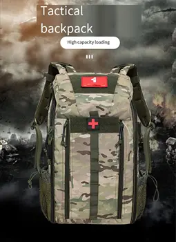 Военный тактический рюкзак Большой емкости, мужской армейский рюкзак, дорожная сумка для охоты, кемпинга, альпинизма, Рюкзак Унисекс