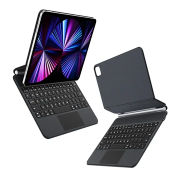 Магнитная крышка клавиатуры для iPad Pro 11 2022 2021 2020 2018 Чехол Легкая поддержка Дизайн регулировки угла наклона Корпуса планшета Funda