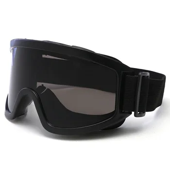 Ветрозащитные спортивные Зимние лыжные очки UV400, Мужские и женские очки для снегоходов, Магнитные очки для сноуборда, Солнцезащитные очки для лыжников на снегоходах