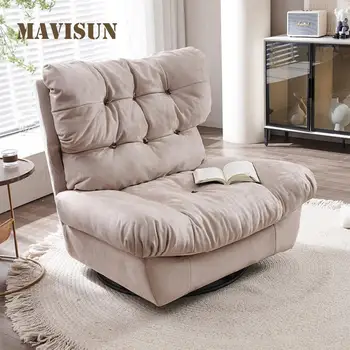 Мягкое Вращающееся кресло для отдыха В гостиной, умный односпальный диван, наполненный подушкой из перьев и губки, Электрический многофункциональный стул