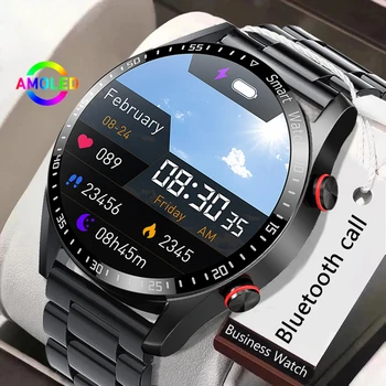 для HUAWEI GT2 Смарт-Часы AMOLED ECG + PPG Мужские Деловые Спортивные Фитнес-Трекер IP67 Водонепроницаемый Bluetooth-Вызов Smartwatch для Мужчин
