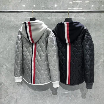 Мужская и женская куртка THOM, осенне-зимняя пуховая хлопковая утолщенная теплая верхняя одежда на молнии, Корейский модный бренд, повседневное пальто TB