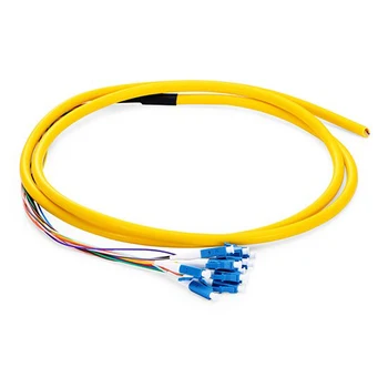 кабель с 12 жилами из 2шт. с LC/UPC -G652D-ПВХ-желтый/Пучок оптоволоконной косички