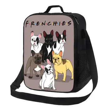 Забавные Французы, французский Бульдог, Термоизолированная сумка для ланча, Женская Сумка для собак, Портативный Контейнер для ланча, Коробка для Бенто для пикника
