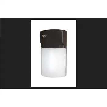 Бронзовый наружный встроенный светодиодный настенный светильник с фотоэлементным датчиком от заката до рассвета