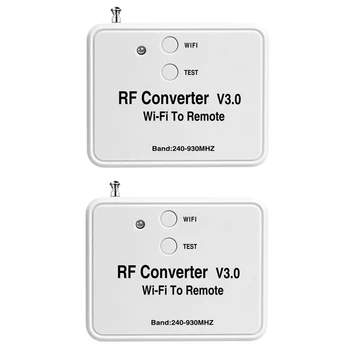 2X WiFi преобразователь дистанционного управления Rf радиочастота WiFi пульт дистанционного управления 240-930 МГц для умного дома гаражные ворота