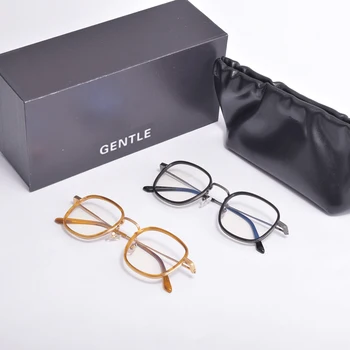 Очки для чтения GENTLE COCO MONSTER мужские оптические круглые очки с синим светом, очки по рецепту, очки в оригинальном футляре