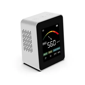 Tuya Wifi PM2.5 TVOC CO2 Детектор формальдегида Метр Датчик загрязнения воздуха в помещении Монитор качества воздуха