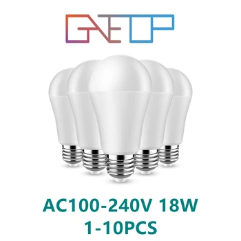 Светодиодная лампа высокой мощности A60 AC100V-240V E27 B22 18W 100LM/W 3000 K/4000 K/6000 K супер яркий теплый белый свет для домашнего освещения торгового центра
