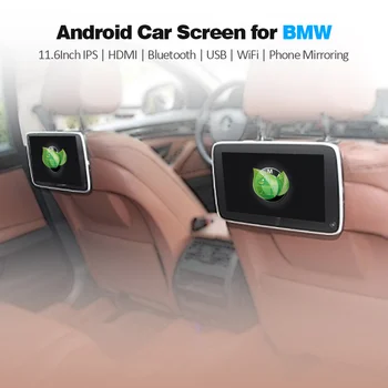 11-Дюймовый Android Подголовник С Монитором Для BMW Детский Экран Заднего вида Автомобиля Автомобильный Экран Подголовника F10 F11 G30 X5 X6 X7 G11 G12 F25 F16 GT