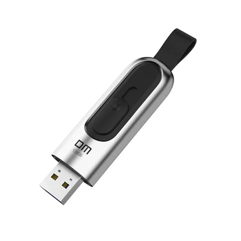 DM PD165 USB флэш-накопитель USB3.1 Высокоскоростной 64 ГБ 128 Г 256 Г 512 Г Слайд Металлический USB Скорость чтения до 60-120 Мб/с