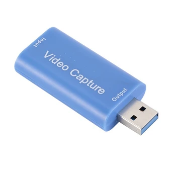 Карта видеозахвата 4K USB 2.0, совместимый с HDMI Видеозахват, Коробка для записи видео для игры PS4, DVD-видеокамера, запись с камеры