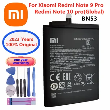 2023 года 5020 мАч 100% Оригинальный аккумулятор BN53 для Xiaomi Redmi Note 9 Pro/Redmi Note 10 pro (Глобальный) Аккумуляторы для телефонов + инструменты