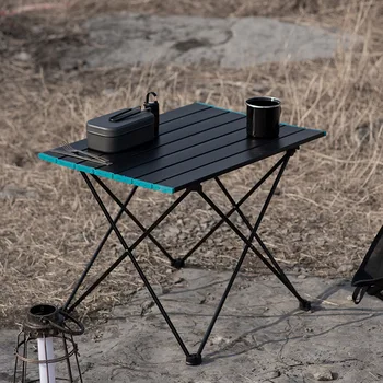 Складные столы и стулья для кемпинга на открытом воздухе из алюминиевого сплава, портативный сверхлегкий стол для барбекю, стол для яичных рулетов