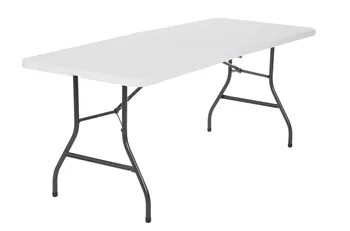 Влагостойкий складной стол на 6 футов, используемый для организации питания, барбекю, семейных встреч, праздников, открытия багажника и многого другого